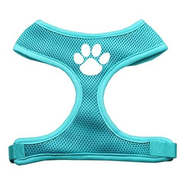 Unconditional Love Paw Design Soft Mesh Harnesses Aqua Small UN788371